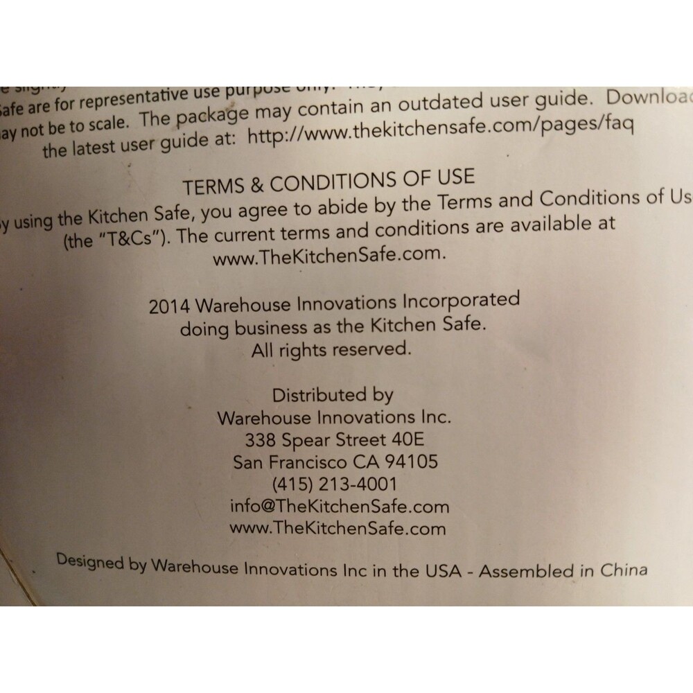 Kitchen SafeTime Locking Temptations-Cellphone Money RED Lid Clear Base 3.5 qt - Picture 16 of 16